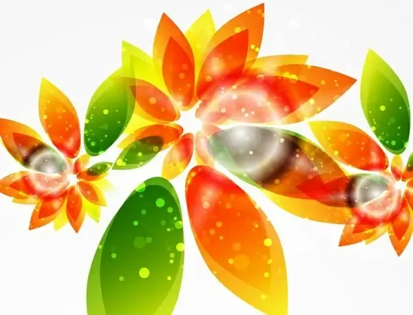 Floral Abstract Background Vector Graphic