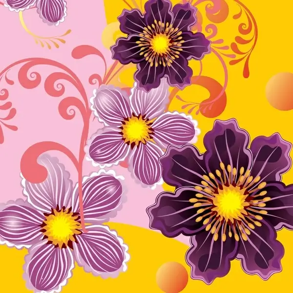 floral background vector