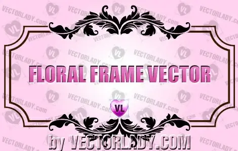 floral frame vector