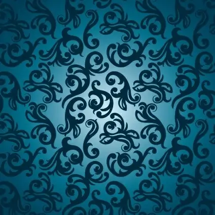 floral ornate pattern vector