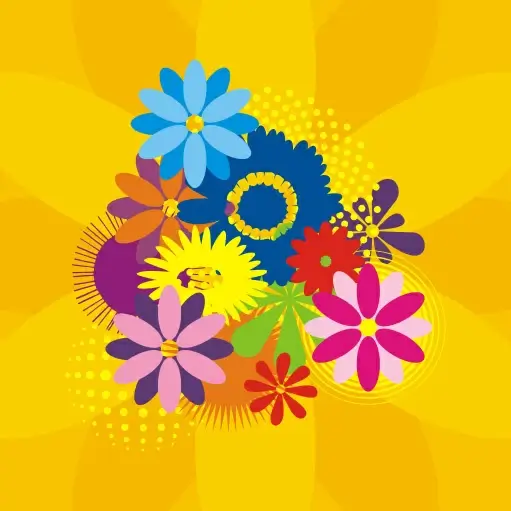 flower design vector graphic