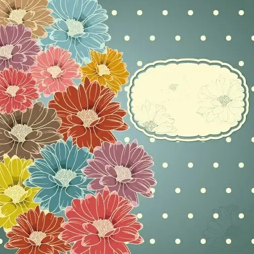 flowers background 03 vector
