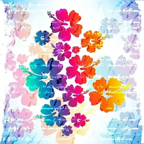 flowers vector background 1