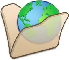 Folder beige internet