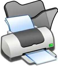 Folder black printer