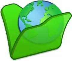 Folder green internet