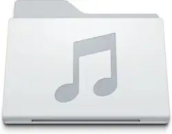 Folder Music White 