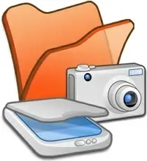 Folder orange scanners cameras