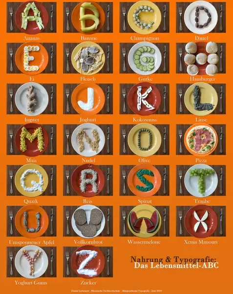 food amp typographie