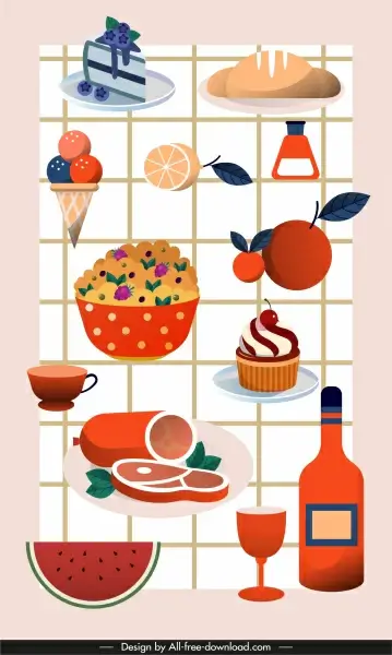 food background colorful classic decor