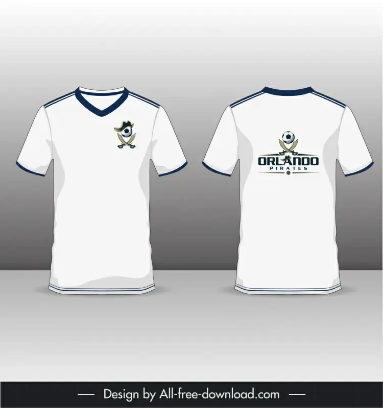 football t shirt template orlando pirates logo design elements ball swords sketch 