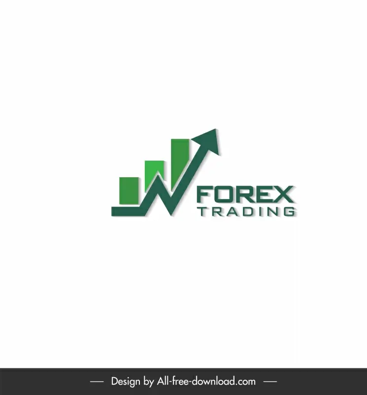 forex logotype column arrow charts sketch 