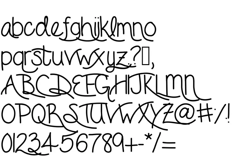 AW Siam English not Thai Font in truetype .ttf opentype .otf format