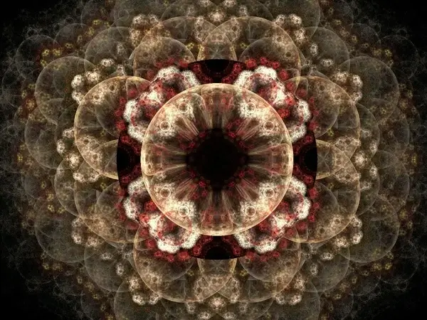 fractal cream pink 