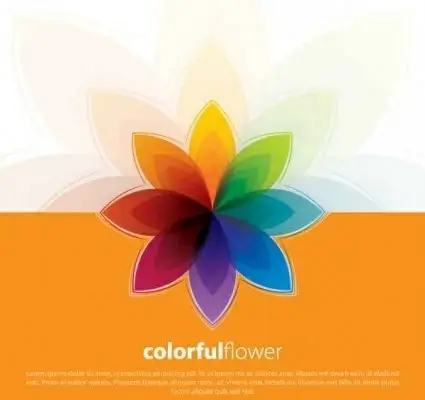 free colorful flowers vector