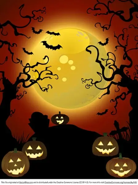 free creepy vector trees