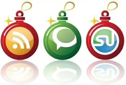 Free Early Christmas Social Networking Vector Icons