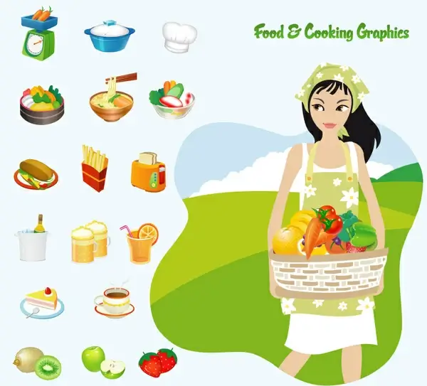 free food8 cooking vector graphics