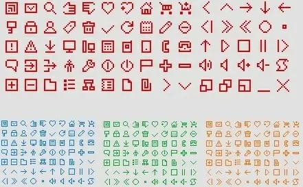 Free Icons pixel style icons pack