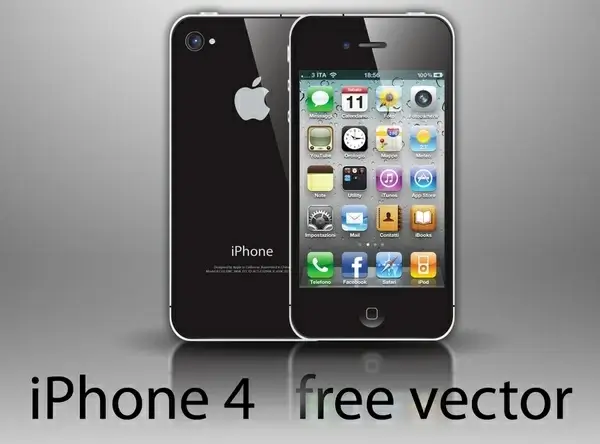 Free iPhone 4 Vector