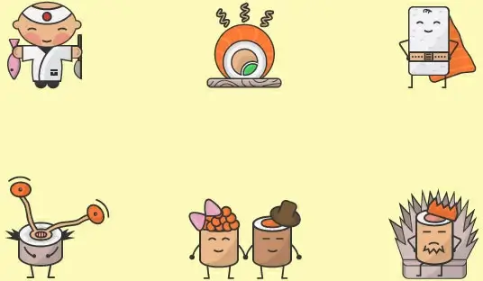 free sushi icons