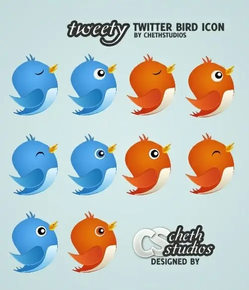 Free Twitter Bird Icon pack icons pack