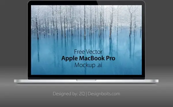 free vector apple macbook pro mockup