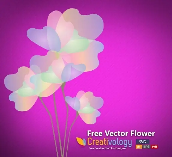 flower background transparent multicolored petals icon