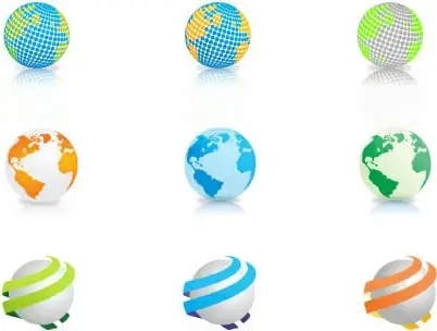 free vector globes