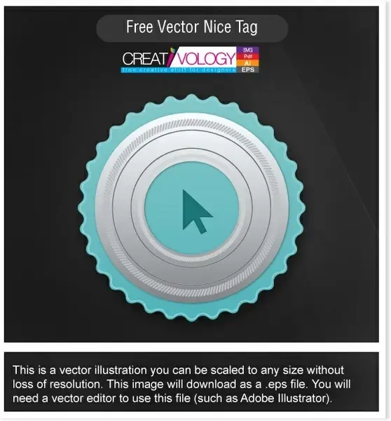 Free Vector Nice Tag 