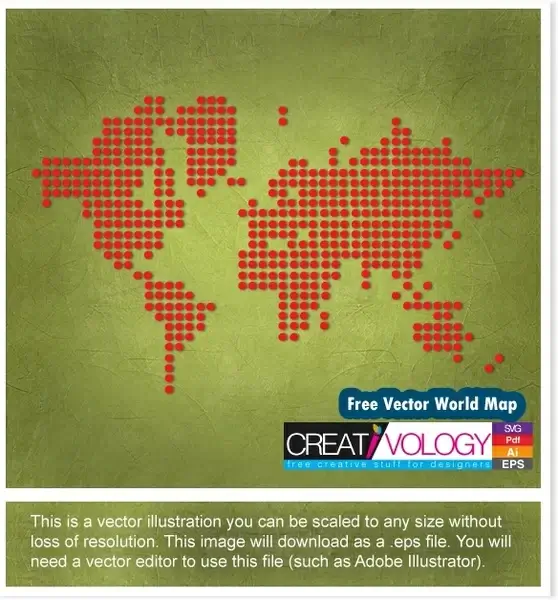 Free Vector World Map 
