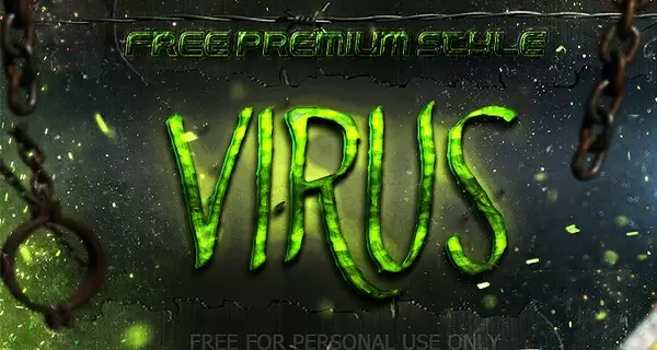 free virus photoshop style