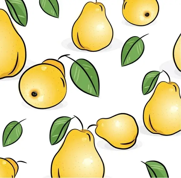fruit tiled background vector 1