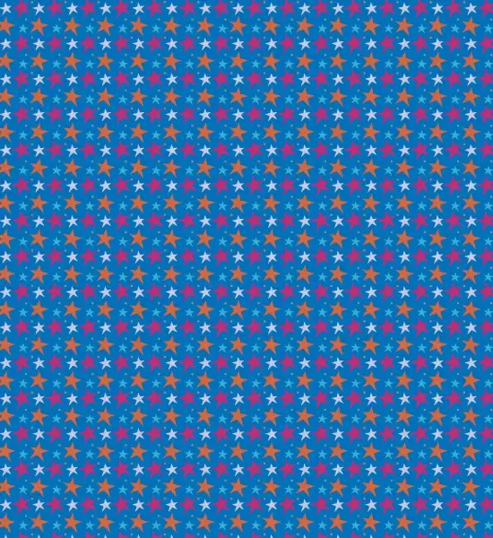 funky star vibrant seamless vector pattern