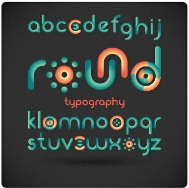 funny alphabet font vector design