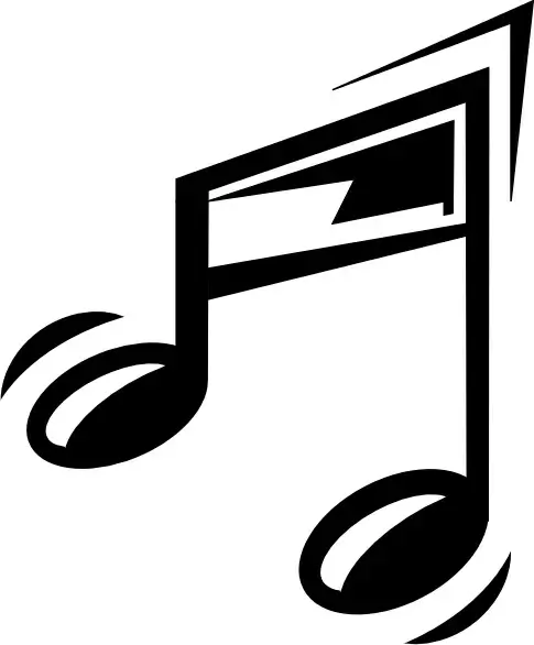 Funny Music Note clip art