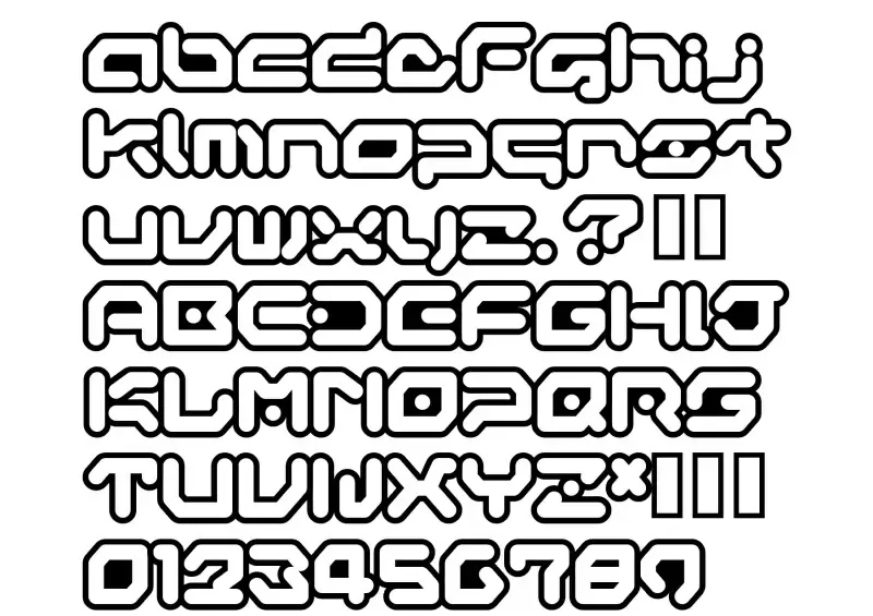 Early GameBoy Font in truetype .ttf opentype .otf format free and easy