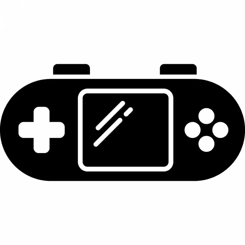 gamepad  sign icon flat black white sketch