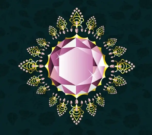 gemstone background shiny sparkling diamond icon