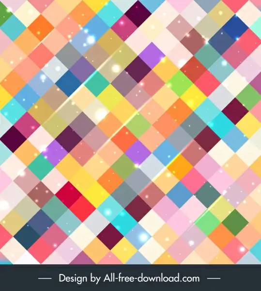 geometric abstract background colorful sparkling checkered decor