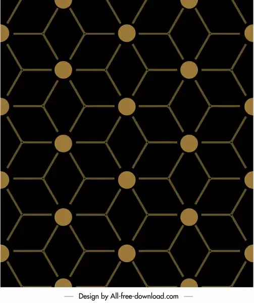geometric pattern flat dark symmetrical illusion decor