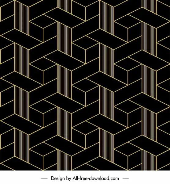 geometric pattern template dark illusion symmetric decor