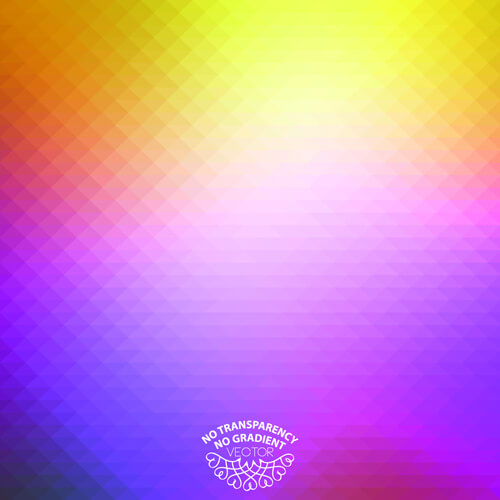 geometric shapes colored blurred background vector