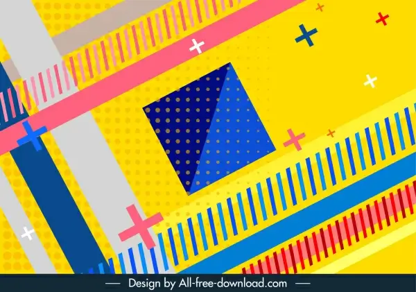 geometry background template colorful flat design