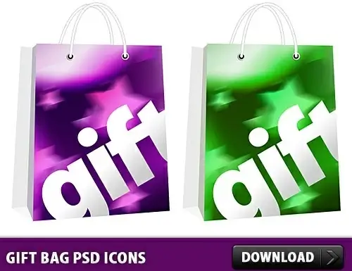 Gift Bag Free PSD icons