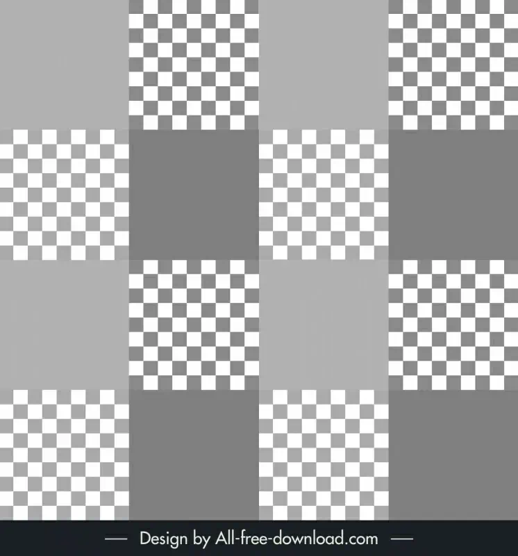 gingham pattern template black white checkered shapes