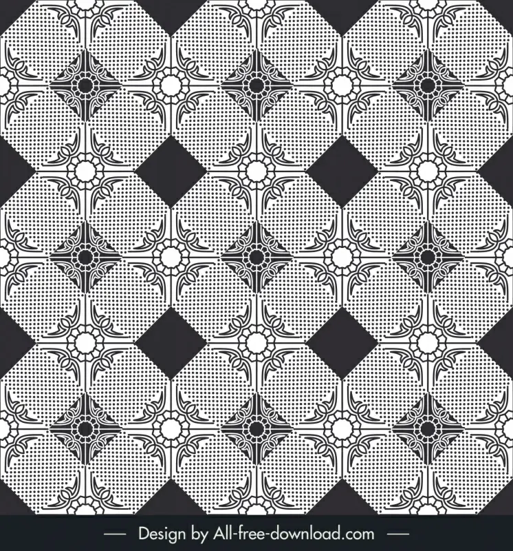 gingham pattern template symmetric geometric textured shapes