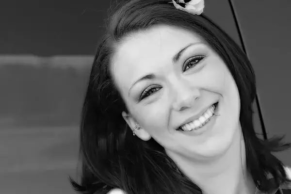 girl laugh face