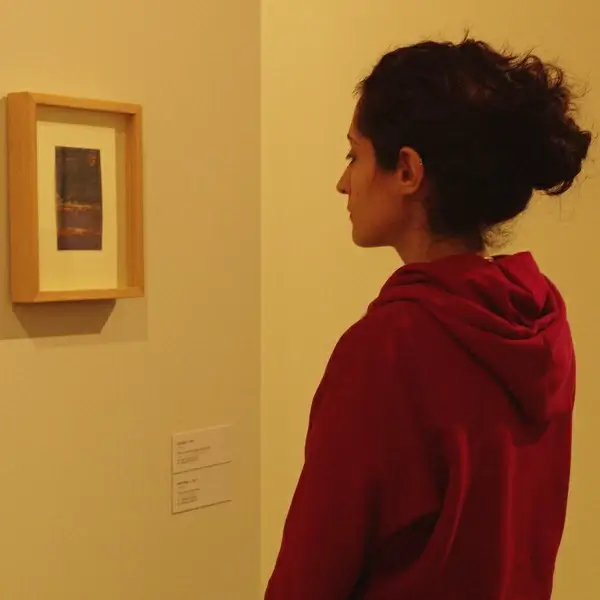 girl museum watcher