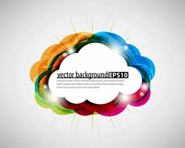 cloud background bright flat colorful decor